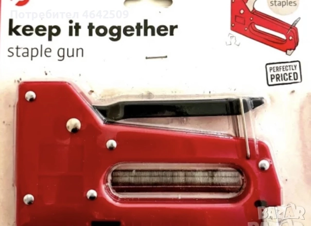 Ръчен Такер за Тапициране на Мебели със Скоби - 100 бр, снимка 5 - Други инструменти - 52420003