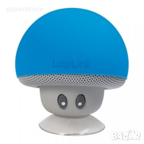Speakers Wireless Bluetooth Тонколона Блутут безжична Logilink SP0054BL Синя С вакуум, снимка 1 - Слушалки и портативни колонки - 31956736