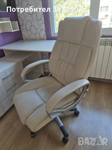 Продавам ергономичен офис стол Kring New Bokai – бежов, снимка 2 - Столове - 56122391