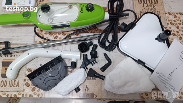 Парочистачка Cenocco CC9074-GRN 1300W 8 в 1, снимка 4 - Парочистачки и Водоструйки - 53054945