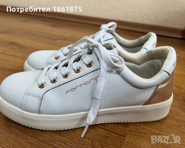 Дамски кецове FORNARINA естествена кожа, снимка 4 - Маратонки - 44583462