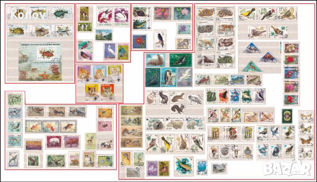 Лот пощенски МАРКИ с печат - ~660 бр.  ДОГОВАРЯНЕ!, снимка 4 - Филателия - 33979810