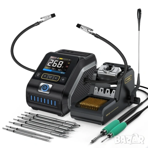 FNIRSI DWS-200 поялна станция 200W – бързо нагряване и прецизен контрол, снимка 2 - Друга електроника - 53903459