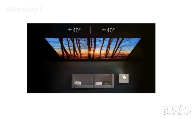 Видеопроектор Xiaomi, Wanbo T2 Max Android 9.0, Преносим, LED, 1080P, WIFI, Бял, снимка 7 - Плейъри, домашно кино, прожектори - 50431522