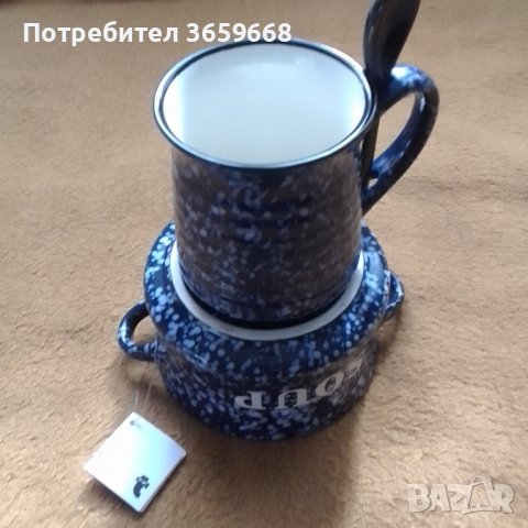 Комплект купичка за супа и чаша за кафе,НОВИ, снимка 1 - Чаши - 40216948