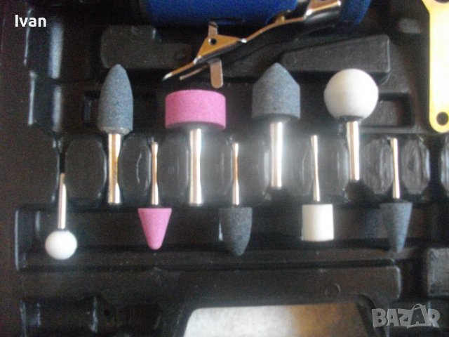 ф6мм-Нов Пневматичен Прав Шлайф-Белгия-VOS-Комплект С Компоненти-12 Части, снимка 4 - Други инструменти - 36760972