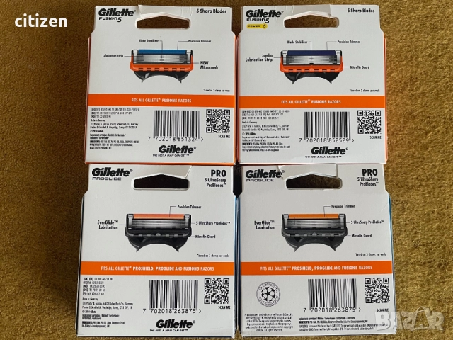 GILLETTE Fusion Proglide,Proshield,Power , снимка 5 - Мъжка козметика - 18696061