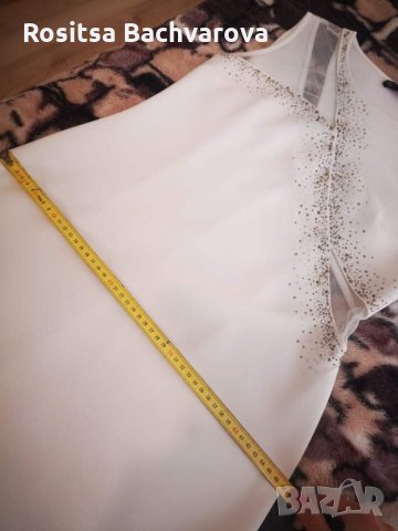 Бяла рокля, L размер, снимка 9 - Рокли - 28339973