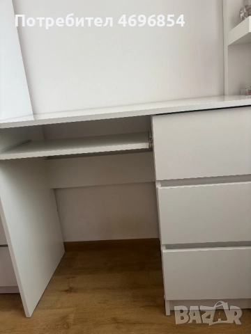 бяло бюро 90х50х77 см