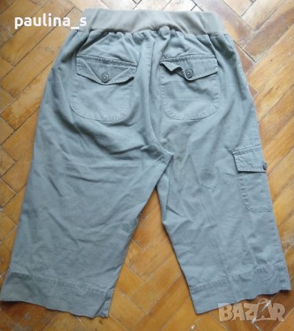 Два чифта бермуди - маркови ленени потури и дънкови бермуди / цвят Милитъри, снимка 10 - Къси панталони и бермуди - 42149043