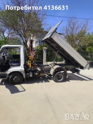 Транспортни услуги с тристранен самосвал с кран