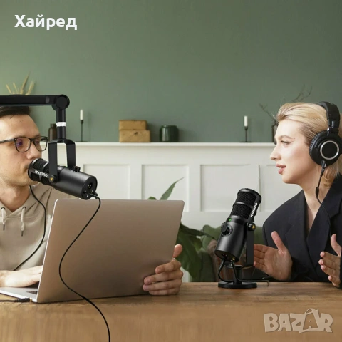 Нов Maono PD400X Подкаст микрофон, снимка 7 - Микрофони - 54196867