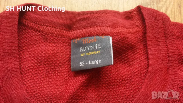 BRYNJE of NORWAY 80% Merino Wool Thermo T-Shirt размер 52 / L термо тениска 80% Мерино Вълна - 1124, снимка 6 - Тениски - 50128464