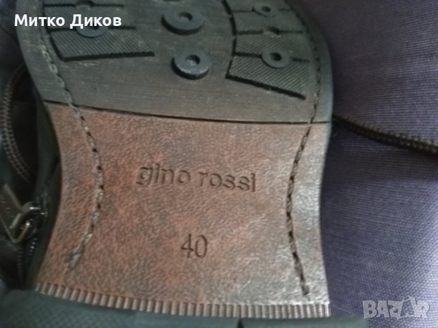 Ginno Rossi маркови обувки боти естествена кожа №41 стелка 26см, снимка 6 - Мъжки боти - 39435719