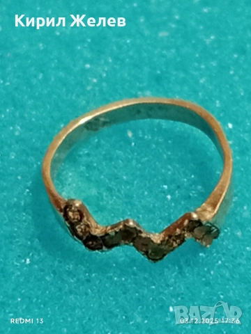 Ажурен АРТ МОДЕЛ сребърен пръстен с миниатюрни цирконий 34114