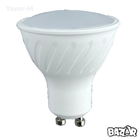 LED Лампа, Луничка 6W, GU10, 4000K, 220-240V AC, Неутрална светлина, Ultralux - LGT10640, снимка 1 - Крушки - 40869419