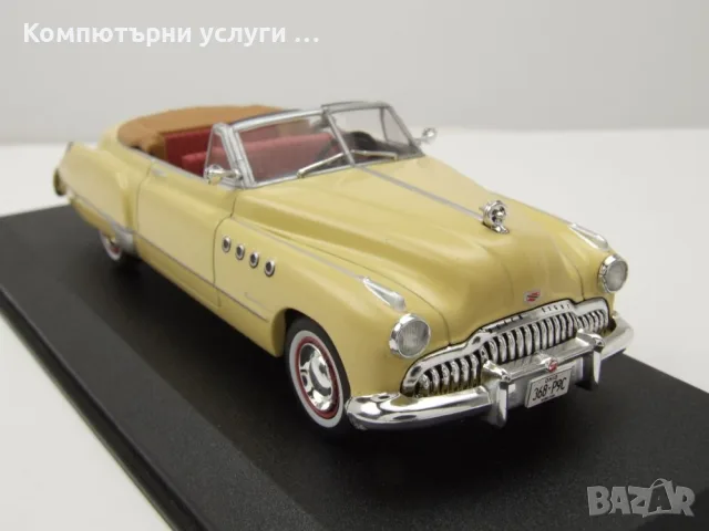 Buick Roadmaster Convertible 1949 Rain Man Charlie Babbitt - мащаб 1:43 на Greenlight нов , снимка 2 - Колекции - 55805944