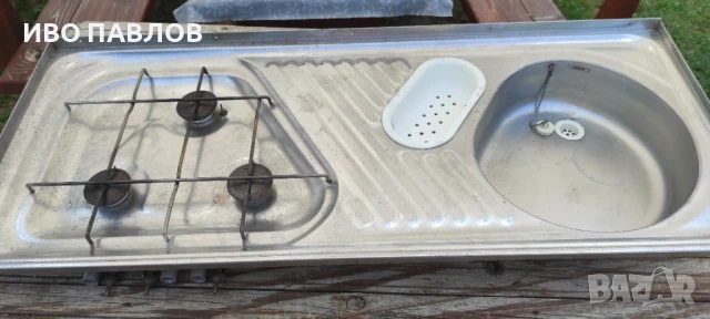 Плот с мивка и котлони и батерия за каравана