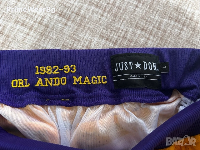 Оригинални Just Don NBA шорти LA Lakers / Orlando Magic – размер L (EU 52), снимка 3 - Спортни дрехи, екипи - 53180116