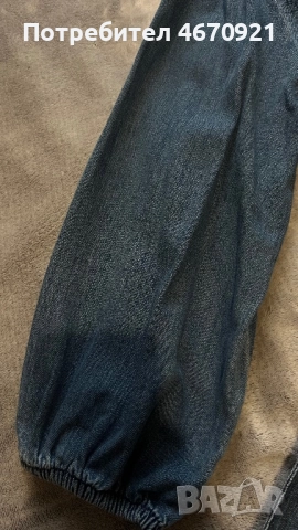 Дамска дънкова рокля, размер см, носена веднъж, снимка 4 - Рокли - 52679988