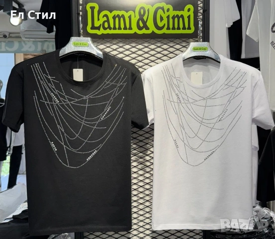 Дамски тениски с камъчета От С до Л свободен модел е