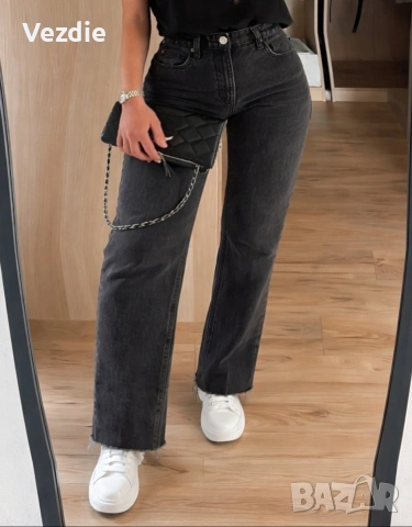 Черни дамски дънки