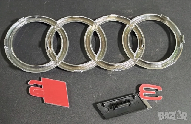 Емблеми за Audi A3 S3, 2008, за предна решетка, емблема Audi А3 Ауди S3, комплект , снимка 2 - Аксесоари и консумативи - 52244836