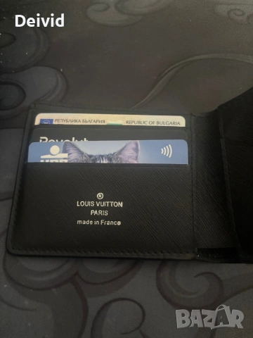Портмоне Louis Vuitton + подарък часовник Q&Q, снимка 2 - Портфейли, портмонета - 54356517