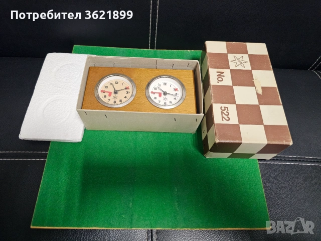 Шахматен часовник A, снимка 6 - Антикварни и старинни предмети - 53949080