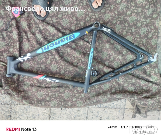 26 цола рамка карбон за велосипед колело Bianchi , снимка 4 - Части за велосипеди - 51888920