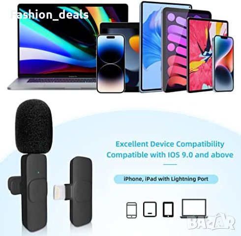 Нов Безжичен за видеозапис Клип на ревера Микрофон за Youtube/Facebook/Tiktok/Интервю/Vlog, снимка 6 - Други - 40703520