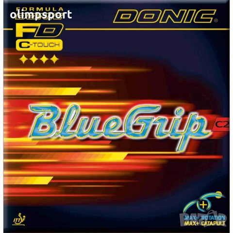 гума за тенис на маса Donic Bluegrip C 2  черна,червена мах нови  BlueGrip C2 е новата гума на Немск