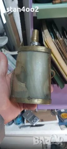 Стара рогова барутница, снимка 1