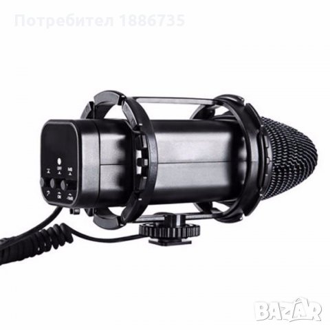 Микрофон Boya By-V02 за фотоапарати, снимка 4 - Чанти, стативи, аксесоари - 31579218