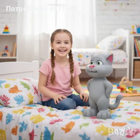 Talking Tom Интерактивен говорящ котарак Най-нов модел