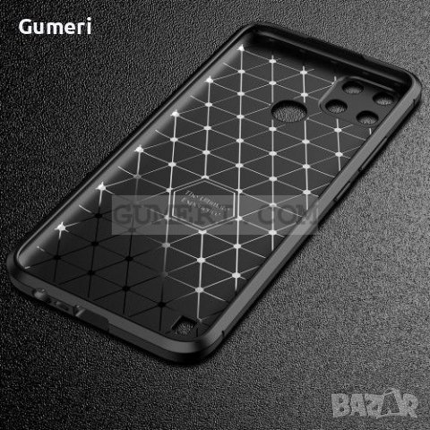 Realme C25Y Противоударен Силиконов Гръб Със Защита За Задната Каметра - Карбон, снимка 7 - Калъфи, кейсове - 36861806