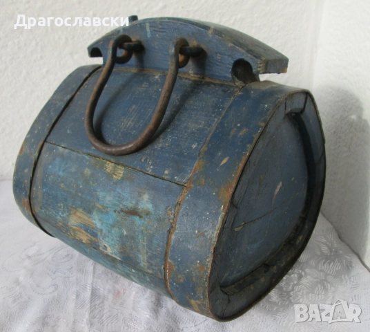 Стари: Старо дървено каче 40 см високо / бъчва буре копанка, бъкел, снимка 14 - Антикварни и старинни предмети - 29120654