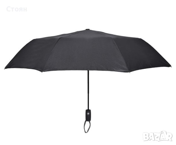 Автоматичен чадър за дъжд Черен 31,5 см, снимка 2 - Други - 42877728