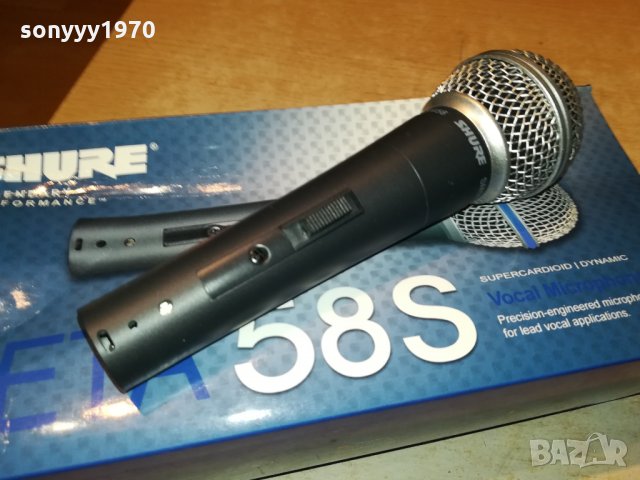 shure sm58 microphone 1101221302, снимка 4 - Микрофони - 35400384