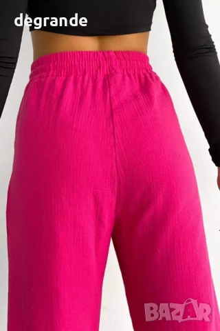 Дамска спортен панталон цвят циклама, снимка 3 - Спортни екипи - 51128953