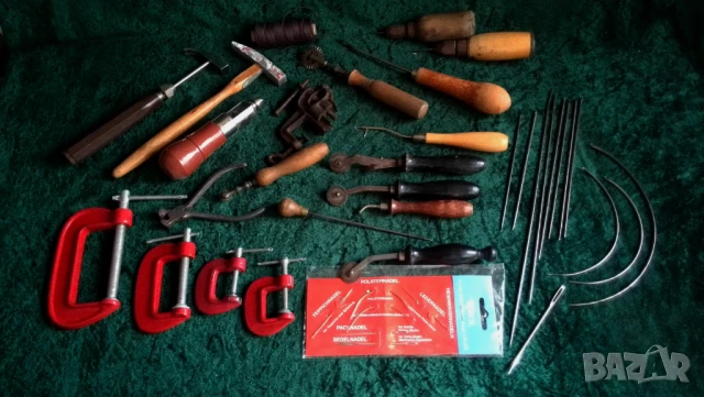 Стари сарашки кожарски тапицер инструменти по договаряне