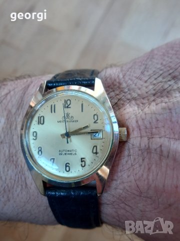  немски часовник  meister anker 22 jewels automatic , снимка 3 - Мъжки - 44192287