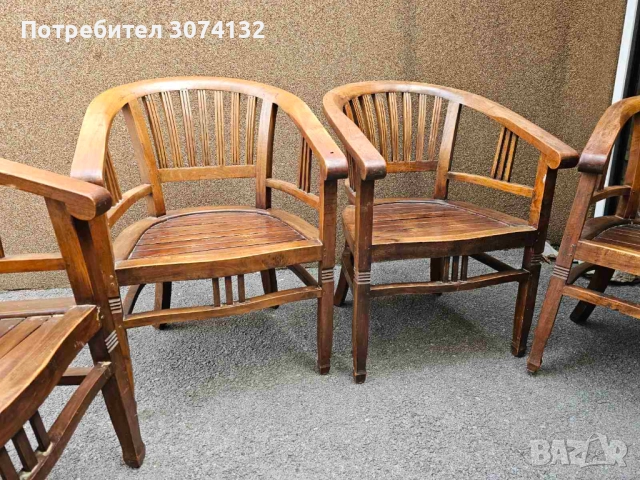 Трапезни столове с подлакътници, снимка 2 - Столове - 52879092