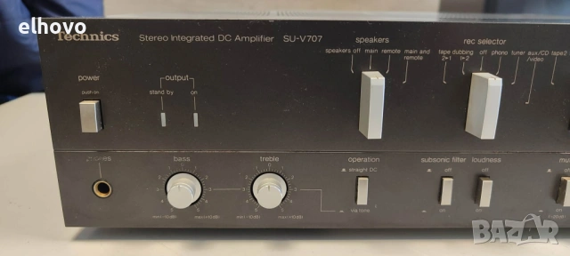 Стерео усилвател Technics SU-V707, снимка 3 - Ресийвъри, усилватели, смесителни пултове - 53507633