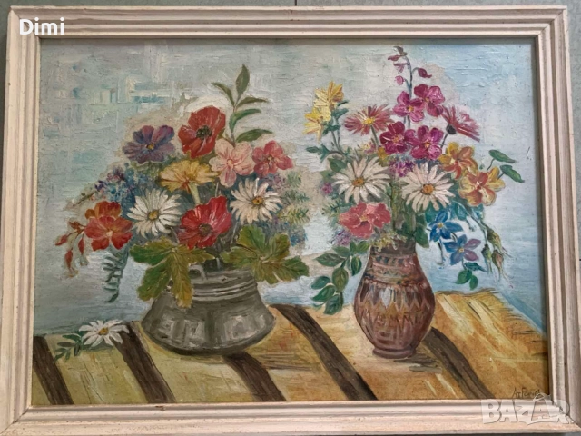 АТАНС ГАНЧЕВ масло/платно натюрморт 