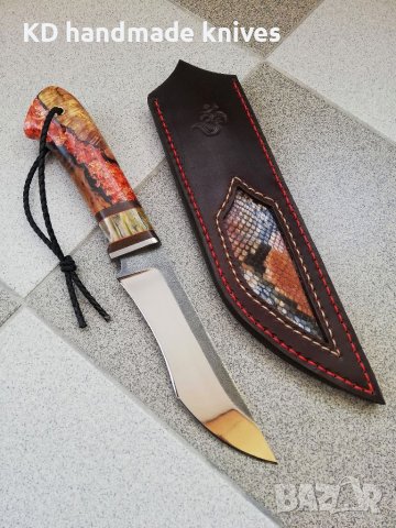 Ръчно изработен ловен нож от марка KD handmade knives ловни ножове, снимка 2 - Ножове - 34478488