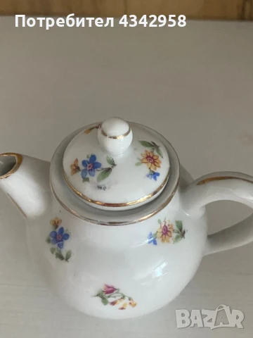 Ретро мини чайник. Порцелан. Германия, снимка 4 - Антикварни и старинни предмети - 50845399