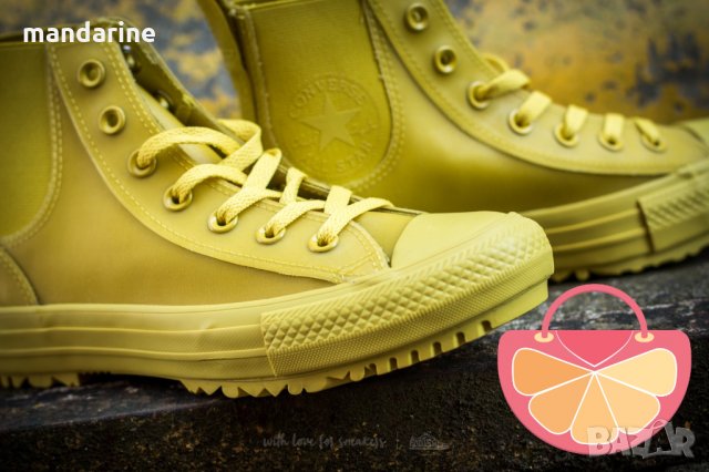 ПРОМО 🍊 CONVERSE ALL STAR 🍊 Дамски кецове в жълто зелено № 36½ & 37 нови с кутия