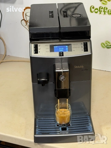 Кафемашина кафе автомат Saeco Lirika с гаранция, снимка 2 - Кафемашини - 54007904