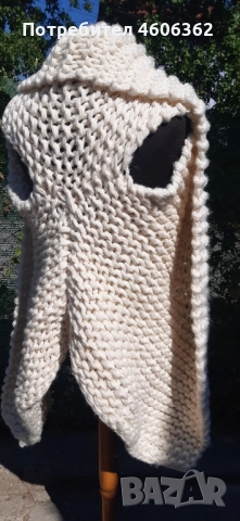 ръчно изплетен елек м размер, снимка 5 - Елеци - 51863919